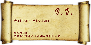Veiler Vivien névjegykártya